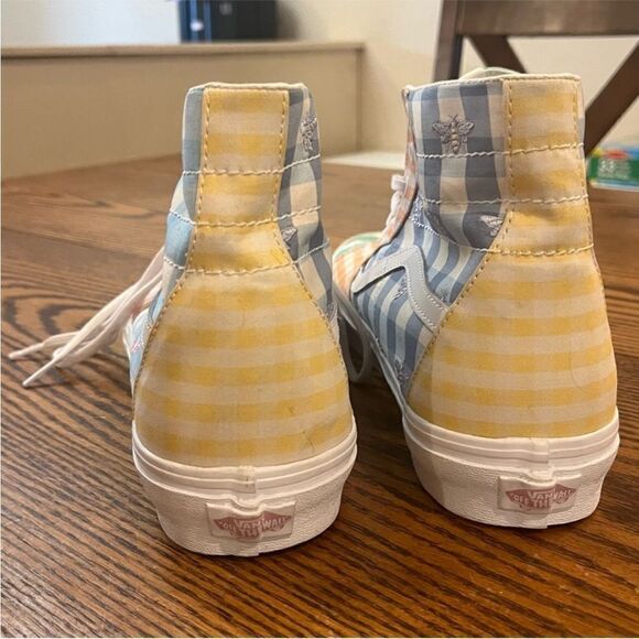 VANS Sk8-Hi Tapered Skate Shoe Gingham Color-Block Size 13 Men's - Picture 8 of 11